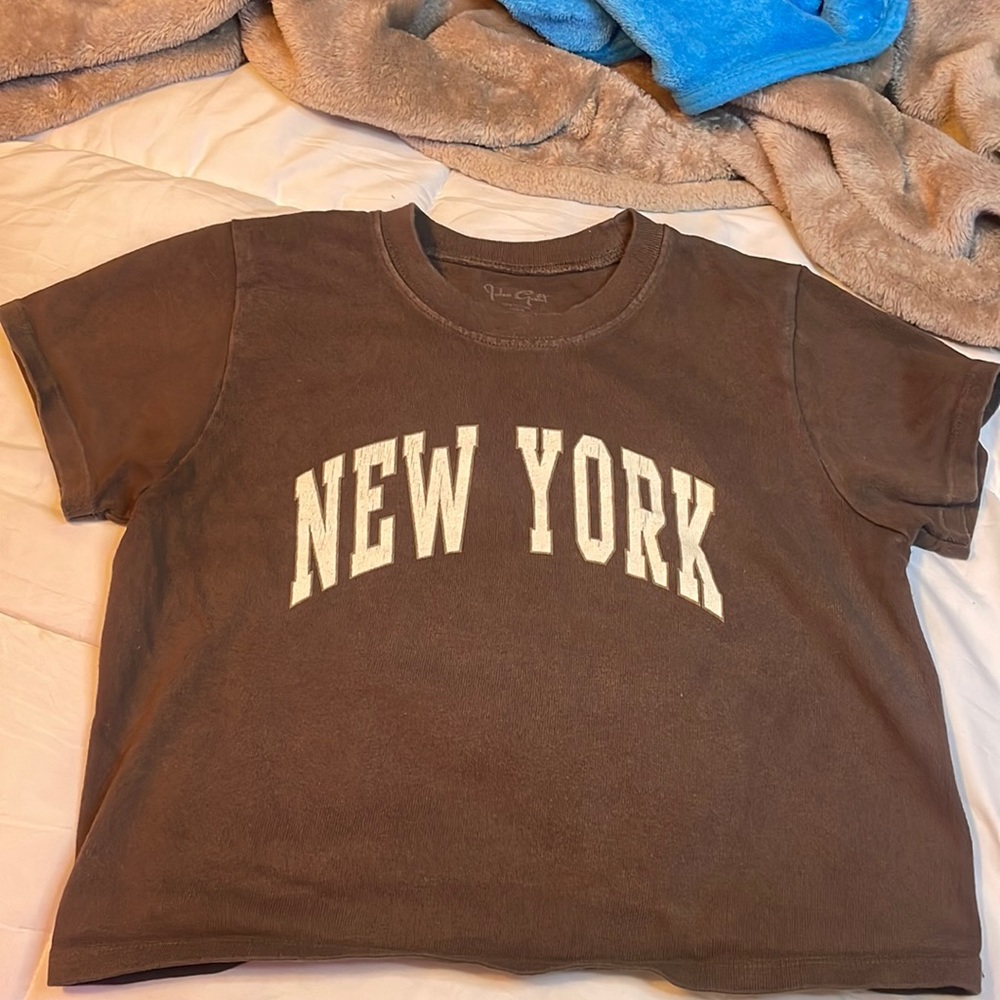 Brown medium crop top.